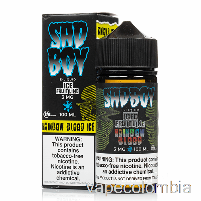 Vape Desechable Hielo Arcoiris Sangre - Sadboy - 100ml 3mg